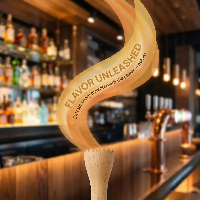 Wooden Cocktail Muddler – Long Handle Herb & Fruit Masher Cocktail Muddler Axl