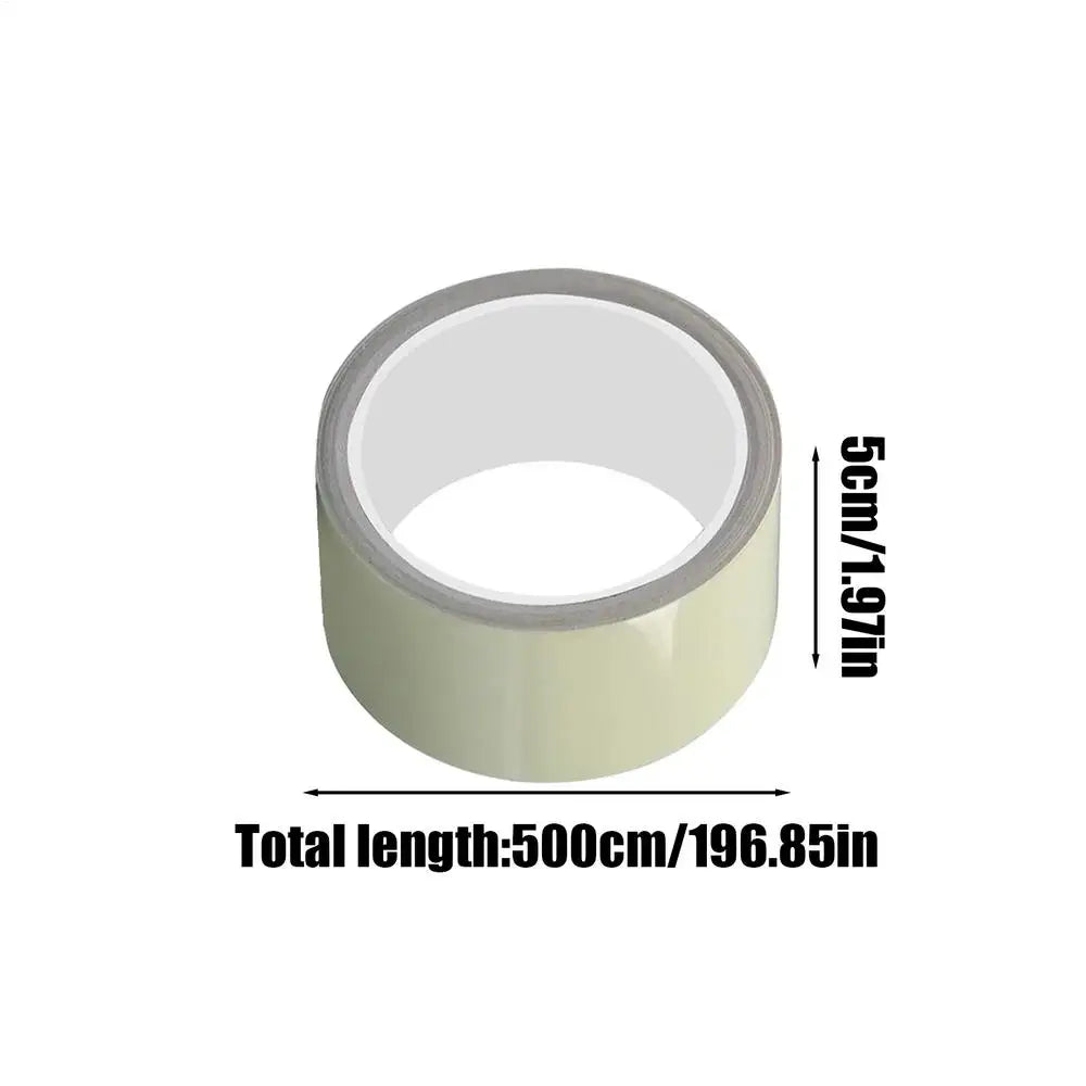 Glow in the Dark Safety Tape – Green Fluorescent Egress Marker Safety Glow Tape Axl 5cmx5m