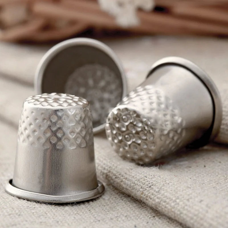10-Pack Metal Sewing Thimbles – DIY Finger Protector Set Sewing Thimble Set Axl