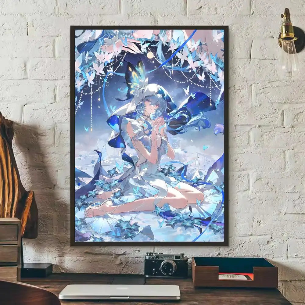 Wuthering Waves Shorekeeper HD Wall Poster Sticker | Game Art Decal Wall Poster Decal Axl Black16 50X70cmNoframe