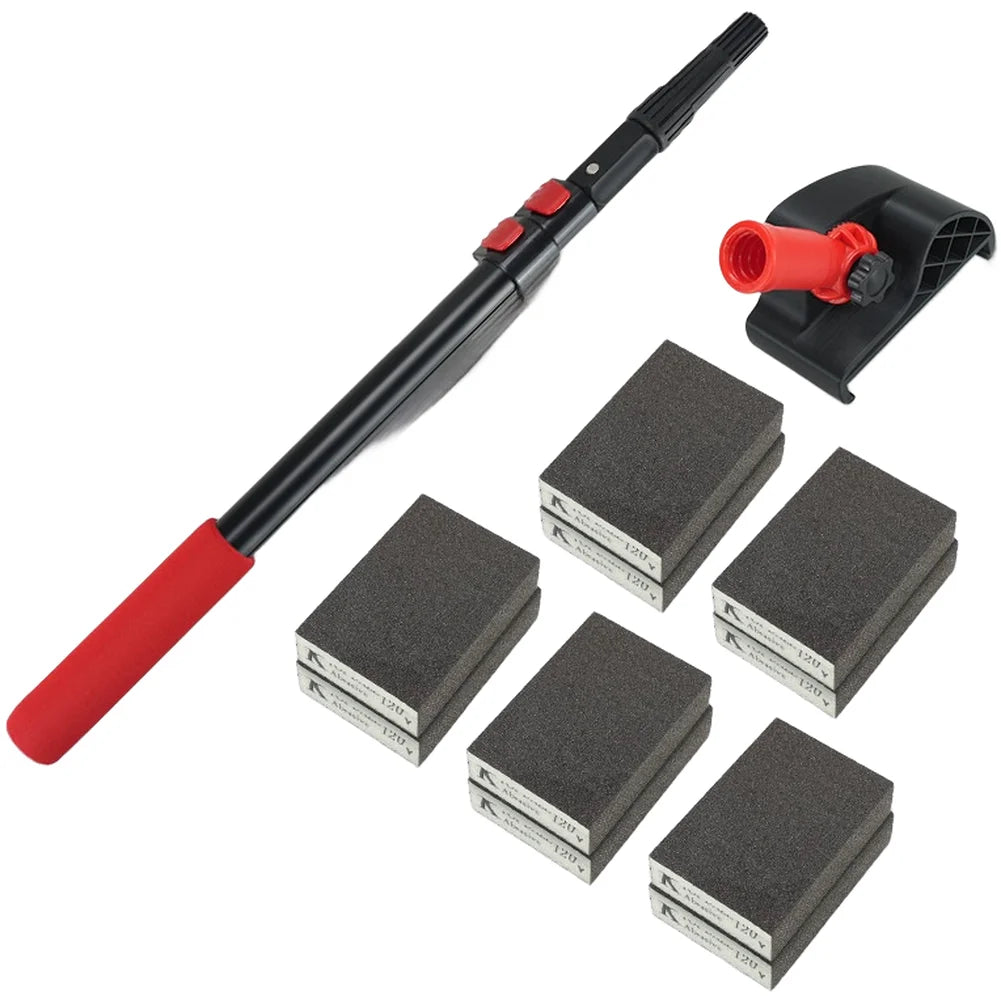 Adjustable Sanding Sponge Block Kit with 60–198cm Extendable Pole Sanding Block Kit Axl 10pcs blocks China Mainland