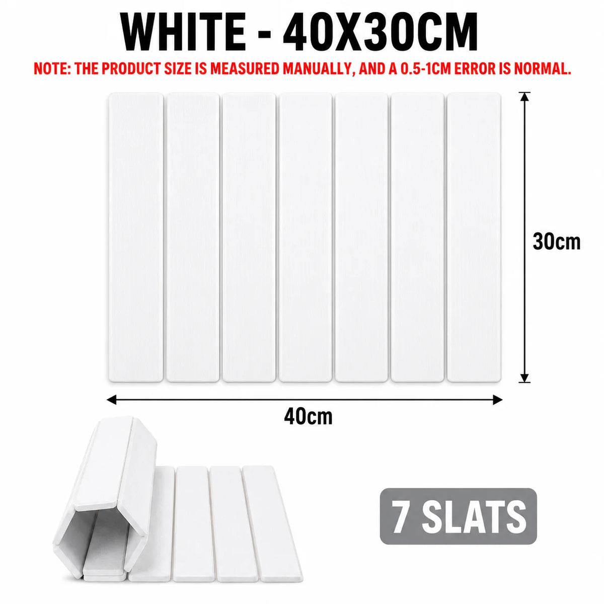 Foldable Diatomite Dish Drying Mat – Fast-Absorbing Stone Pad Dish Drying Mat Axl White - 40x30cm Foldable