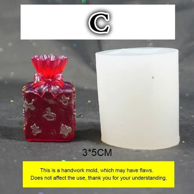 Christmas Gift Box Silicone Resin Mold – Epoxy & Jewelry Molds Silicone Resin Mold Axl