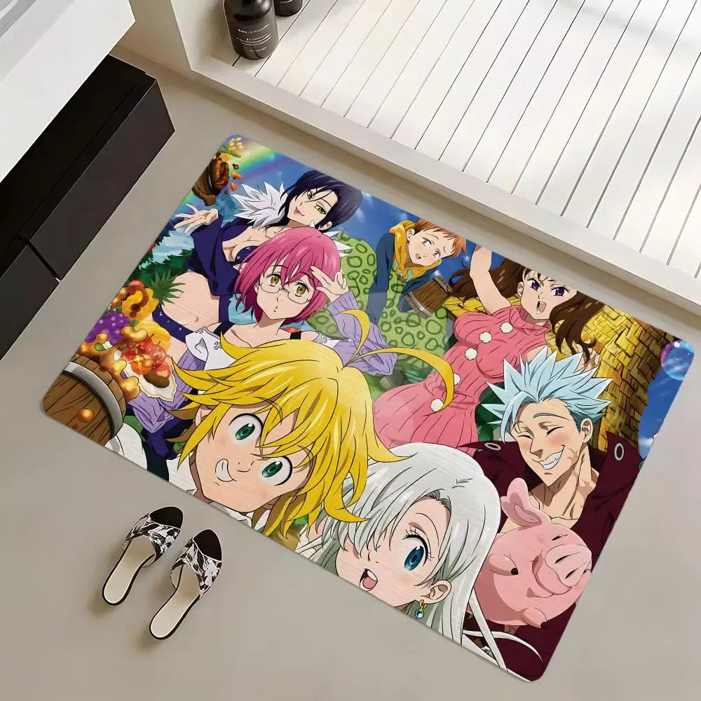 Anime Seven Deadly Sins Diatomite Bath Mat – Quick Dry Diatomite Bath Mat Axl