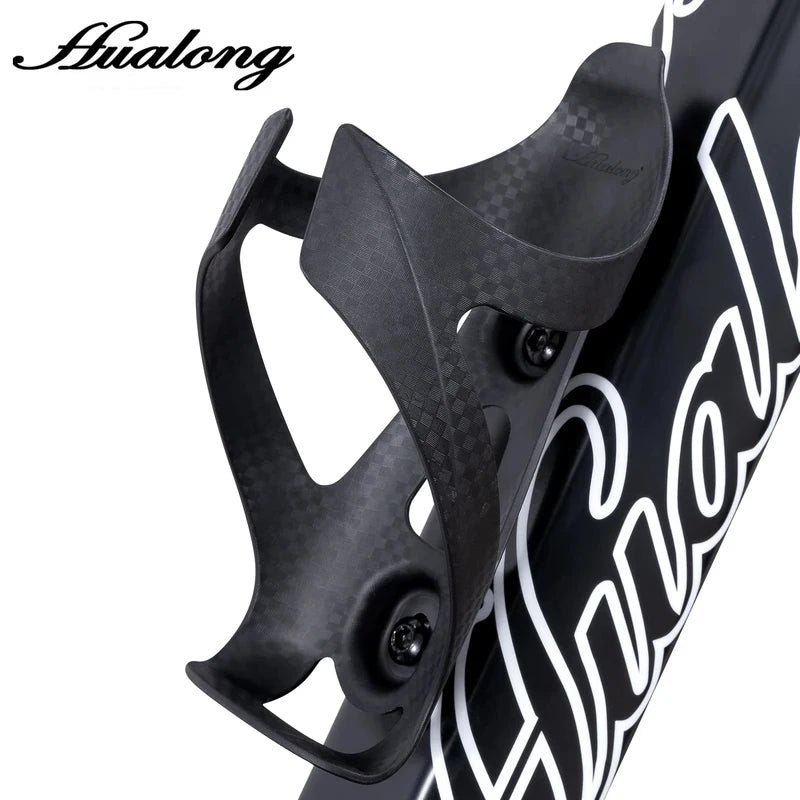 HUALONG Bike Water Bottle Cage – Nylon Carbon Fiber Texture Bike Bottle Cage Axl