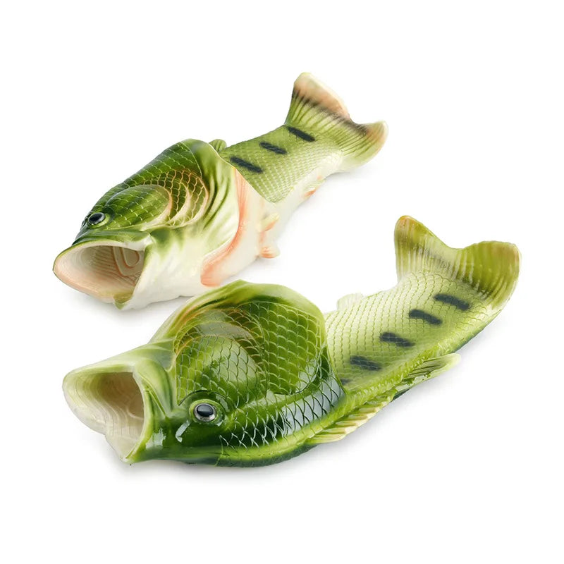 Lorilury Fish Slides – Unisex Beach Flip-Flops Sizes 34–45 Beach Slide Sandals Axl