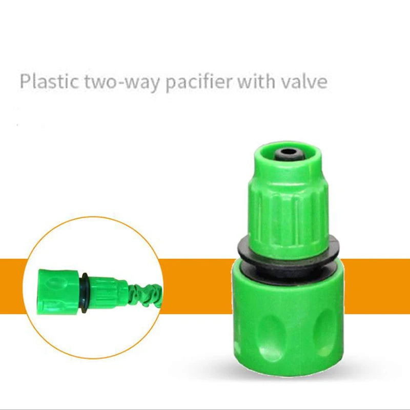 3/8" One-Way Quick Connector – Garden Hose Irrigation Fitting Irrigation Hose Connector Axl
