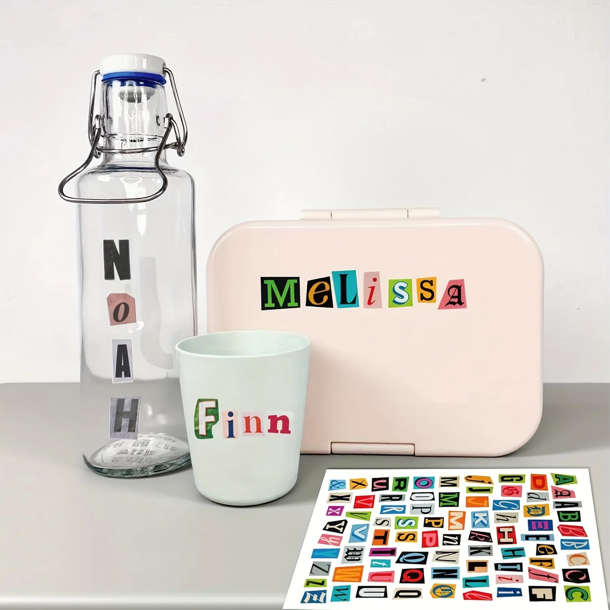 Vintage Magazine Letter Stickers – 8/12 Sheets Scrapbook Alphabet Scrapbook Letter Stickers Axl