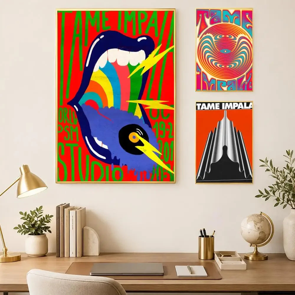 Tame Impala HD PVC Self-Stick Wall Art Poster | Home Decor Wall Art Poster Axl