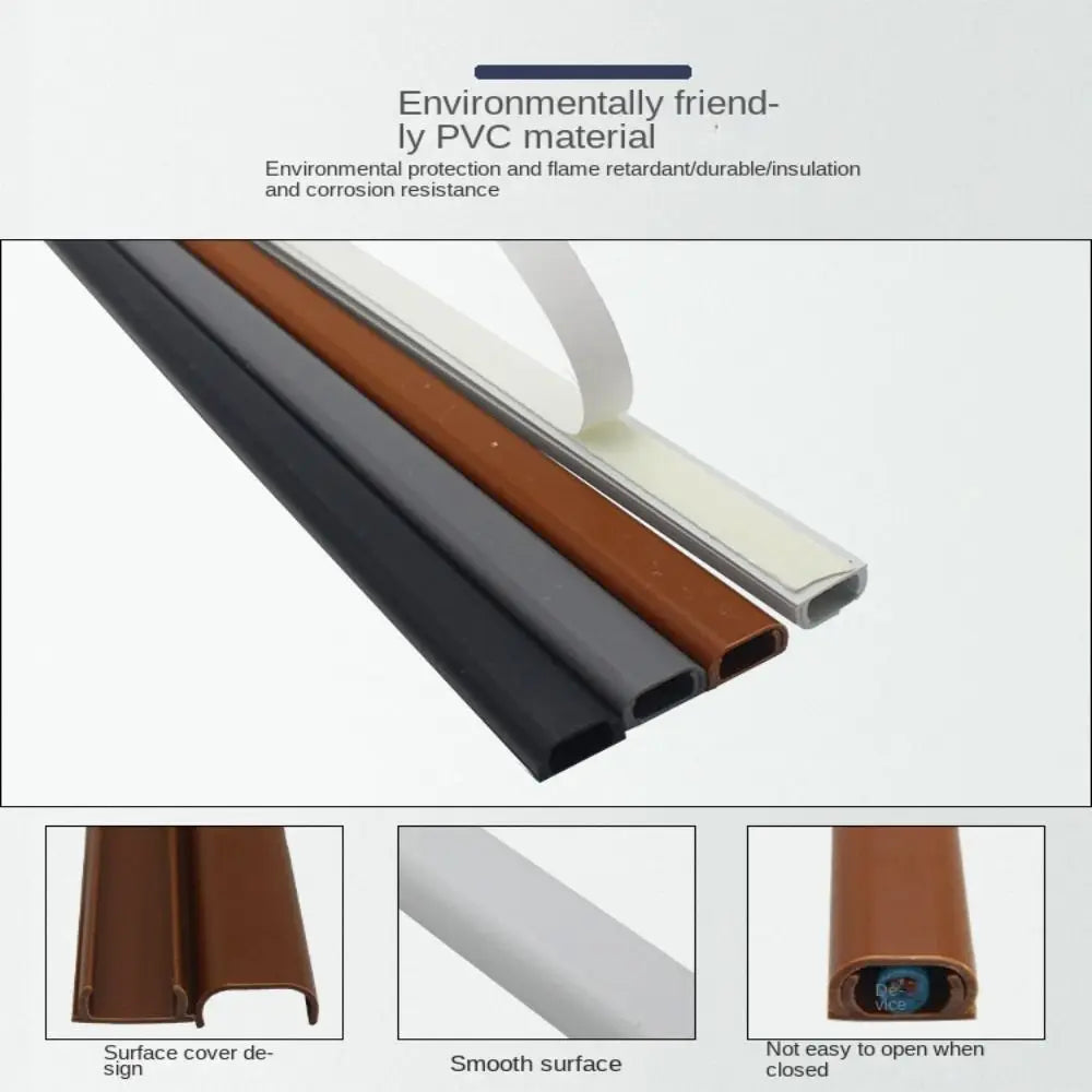 Self-Adhesive Floor Cord Cover – PVC Cable Protector Duct Floor Cord Cover Axl