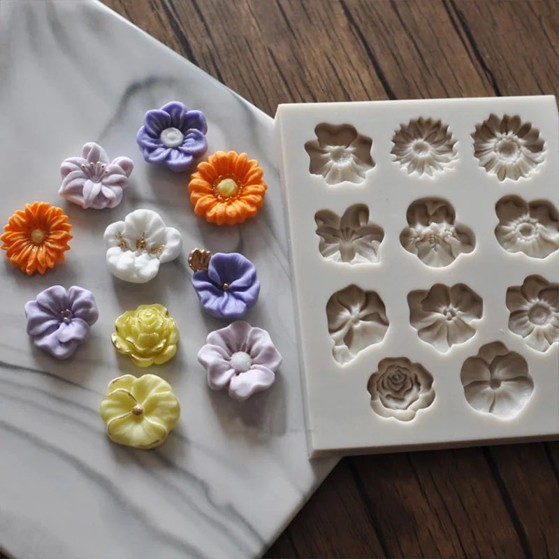 Sunflower Rose Silicone Mold – 3D Cake & Chocolate DIY Tool Silicone Baking Mold Axl