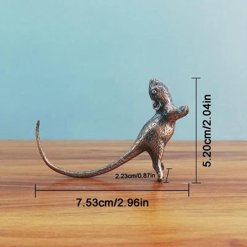 Antique Rat Incense Burner – Chinese Zodiac Metal Figurine Incense Burner Figurine Axl