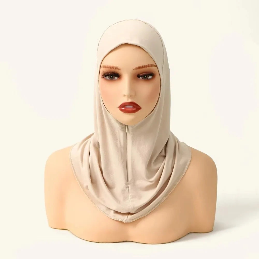 Instant Cap Hijab – Elastic Polyester Underscarf with Zipper Instant Cap Hijab Axl