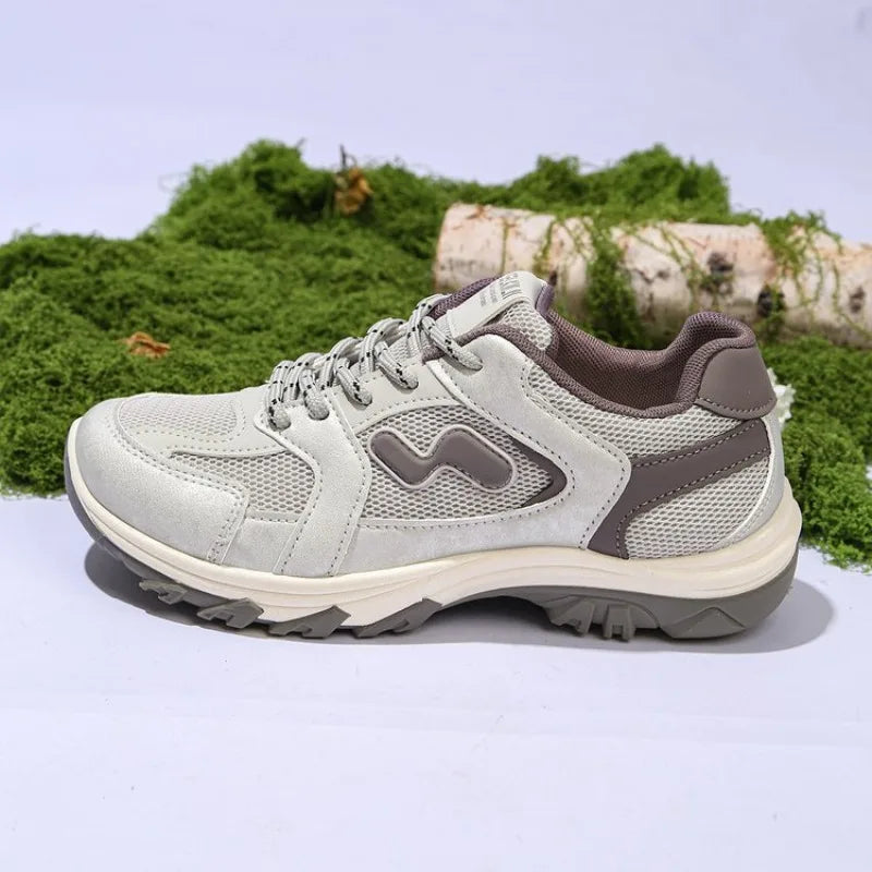 VKJF Women's Multicolor Lace-Up Thick-Sole Casual Sneakers Women's Casual Sneakers Axl