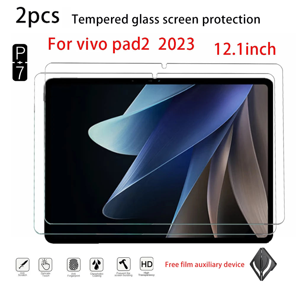 2-Pack Tempered Glass Screen Protector – VIVO Pad 2, Pad 3 & iQOO Pad Tablet Screen Protector Axl for VIVOPAD2