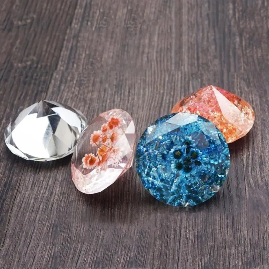 Silicone Diamond Pendant Mold – DIY Resin Jewelry Casting Resin Casting Mold Axl