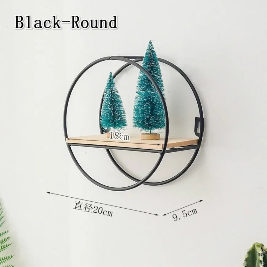 Nordic Metal Wall Shelf – DIY Iron Storage Rack | Home Decor Wall Storage Shelf Axl