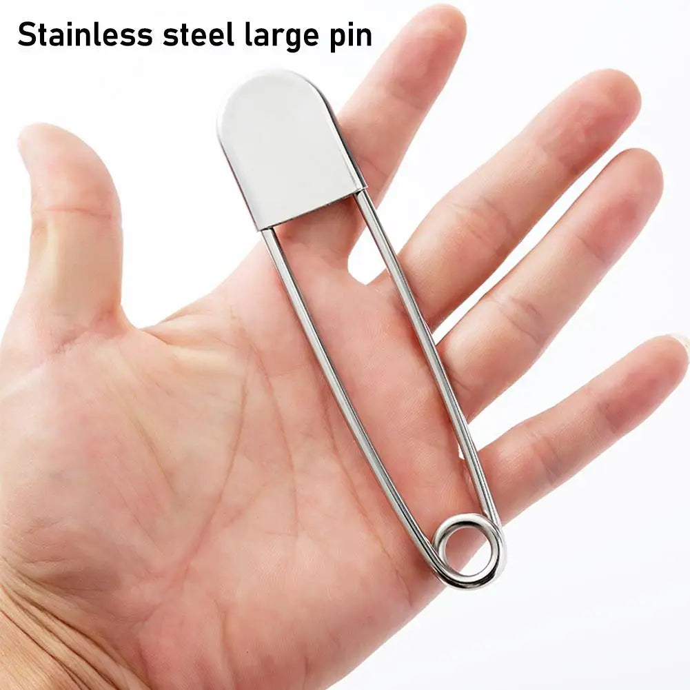 Large Stainless Steel Safety Pins 12.8cm – DIY Sewing & Laundry Sewing Safety Pins Axl