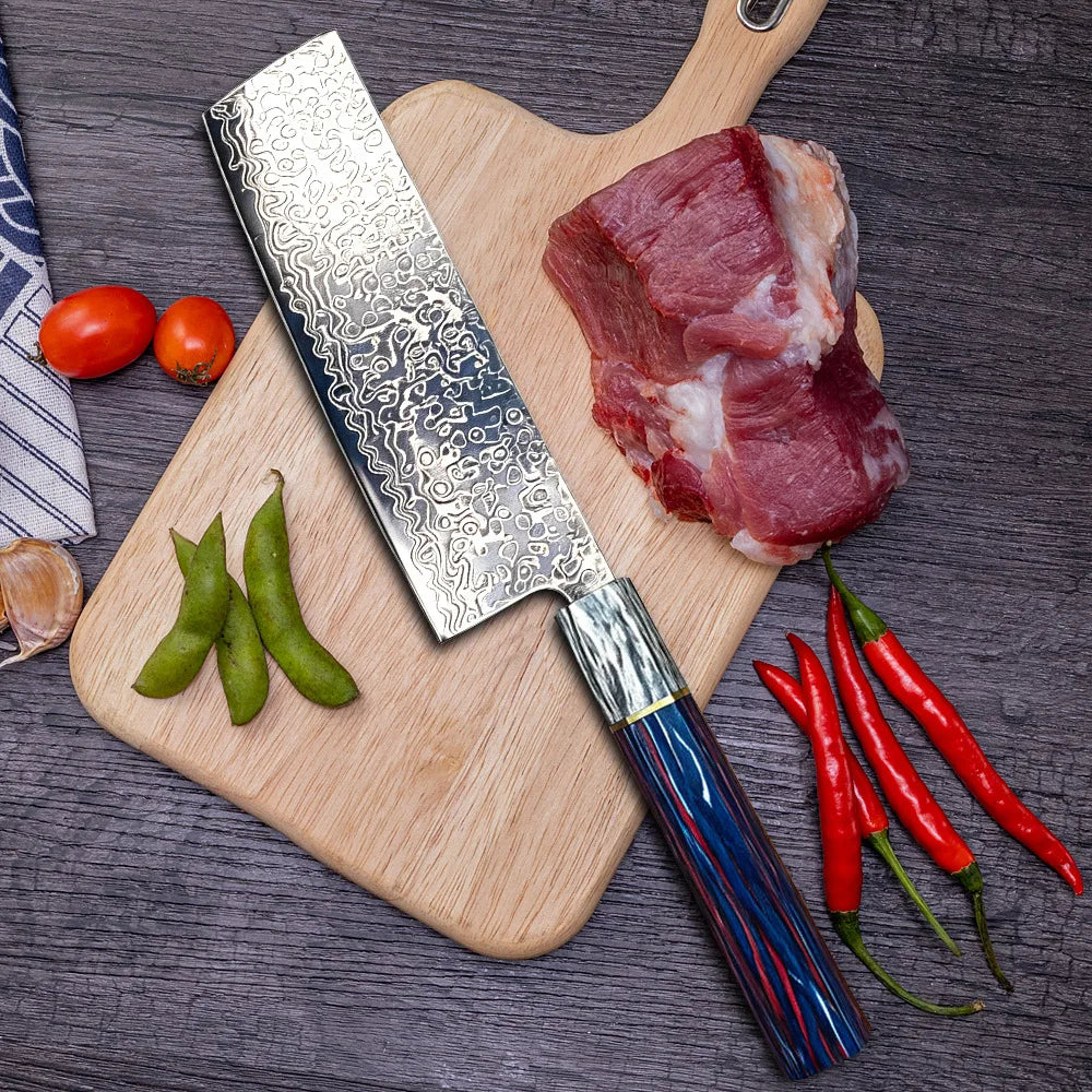 Damascus Steel Chef Knife Set – Japanese-Style Kitchen Gift Damascus Chef Knife Axl
