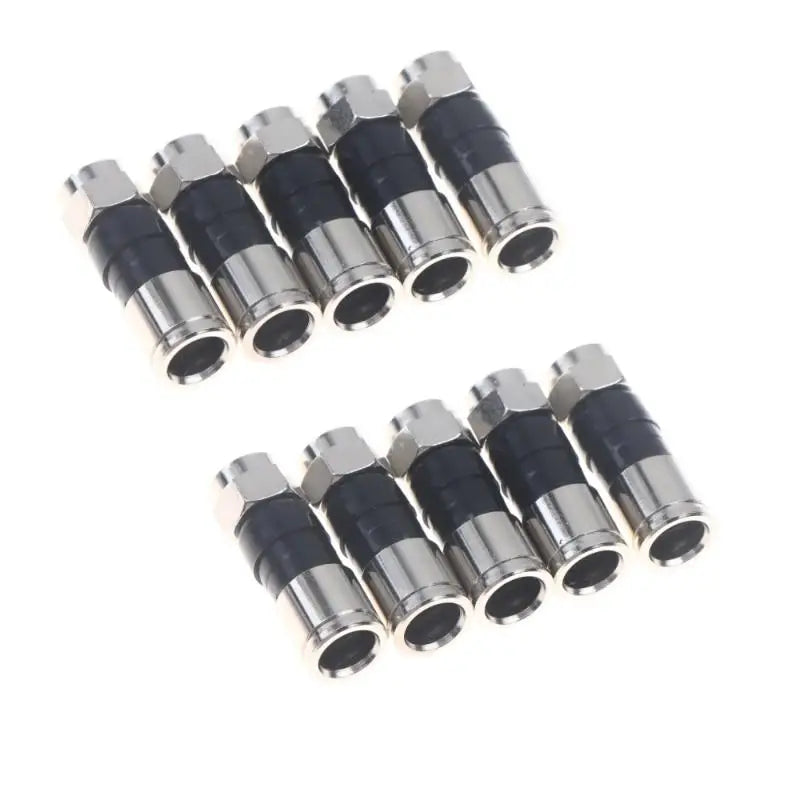 RG6 F-Type Coaxial Compression Connectors – Waterproof 5/10/20 Pcs Coaxial Compression Connector Axl 10pcs