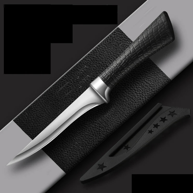 YRIDEFE Stainless Steel Boning Knife Set – Butcher Kitchen Boning Knife Set Axl 1pcs A