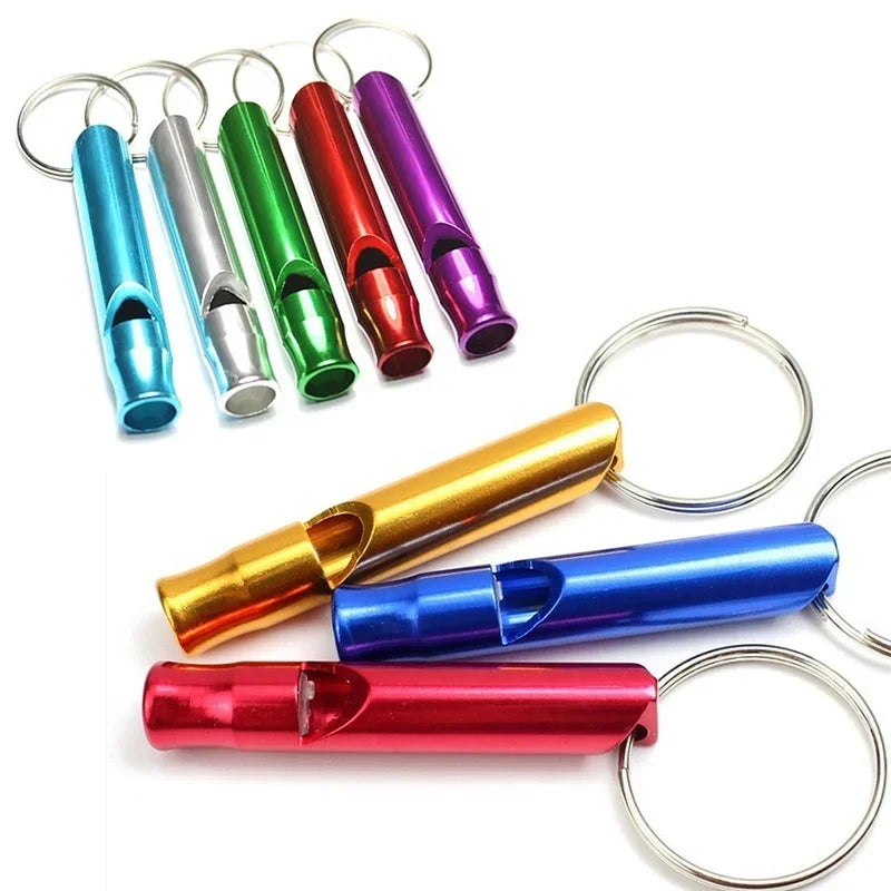 4-Pack Aluminum Alloy Safety Whistle Keychain – Camping & Survival Survival Whistle Keychain Axl
