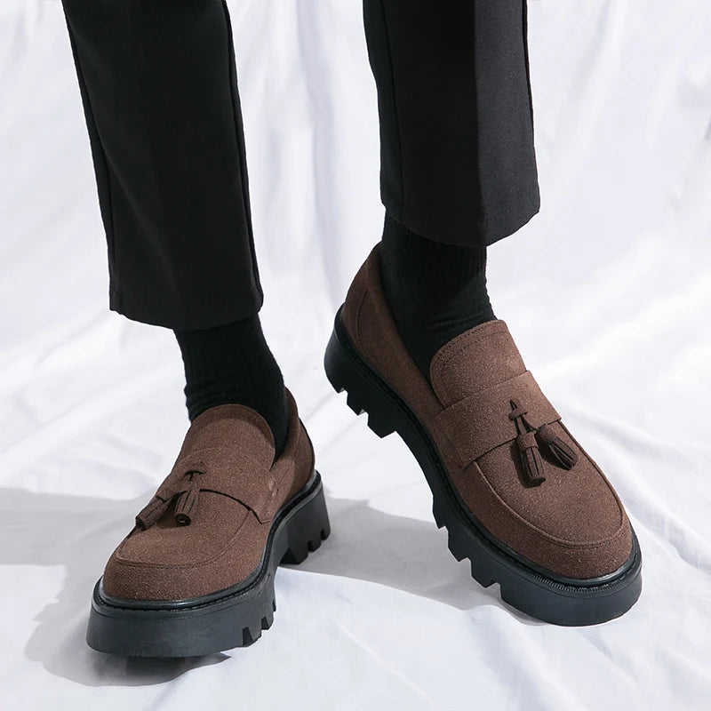 Men's Tassel Loafers – Patent Leather Oxford Slip-On Dress Shoes Men's Dress Loafers Axl