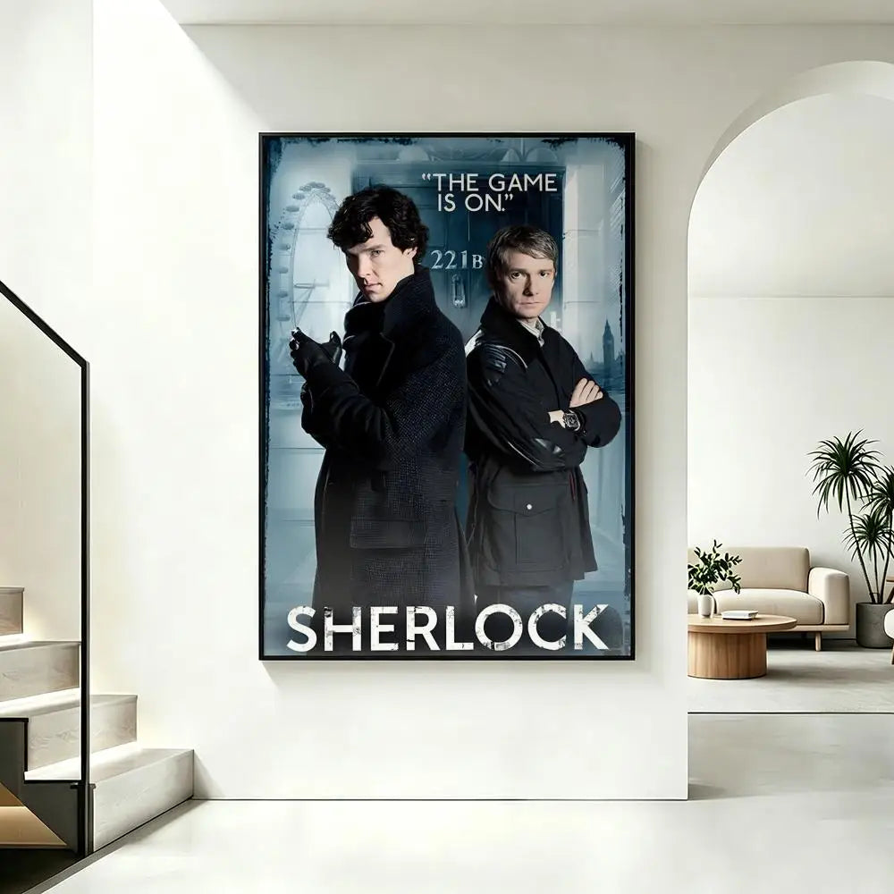 Sherlock Holmes HD Wall Poster – Waterproof Sticky Art Print Wall Art Poster Axl