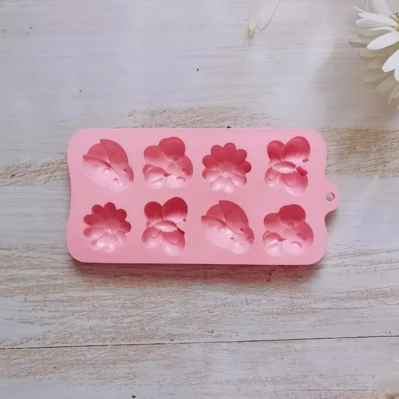 8-Pc Butterfly Insect Silicone Chocolate & Cake Mold Set Silicone Baking Mold Axl A3