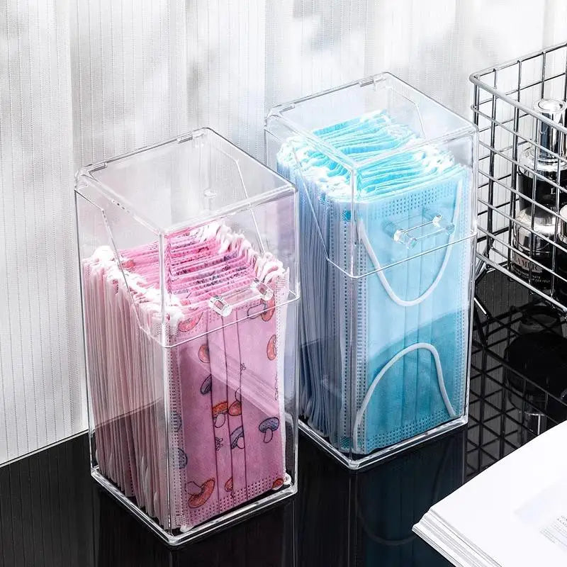 Transparent Dust-Proof Storage Box with Lid – Clear Organizer Clear Storage Box Axl