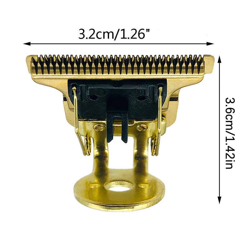 T9 T-Shaped Hair Clipper Replacement Cutter Head with Stand Clipper Replacement Blade Axl