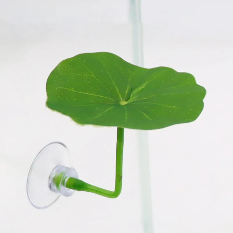 Fish Tank Leaf Hammock with Suction Cup – Betta Plant Decor Aquarium Plant Decor Axl A1