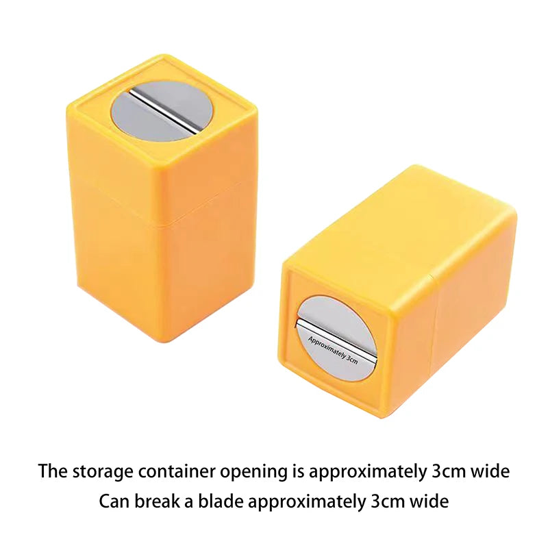 Snap-Off Blade Disposal Storage Box – Safe Cutter Waste Can Blade Disposal Box Axl