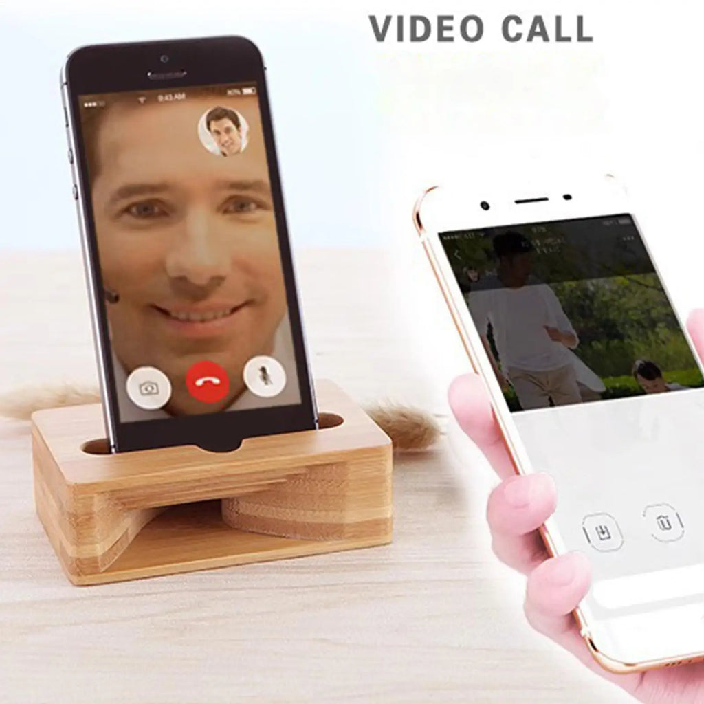 Wooden Phone Holder Passive Speaker Amplifier Dock Stand Phone Amplifier Stand Axl Default Title