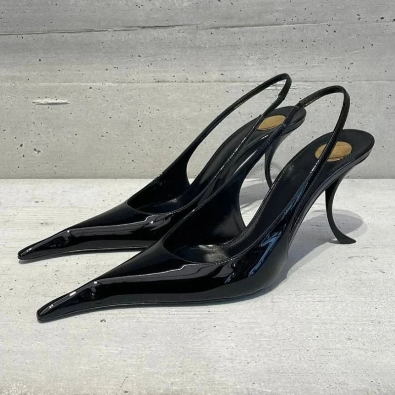 Women's Stiletto Slingback Heels – Pointed Toe Party Sandals Stiletto Slingback Heels Axl