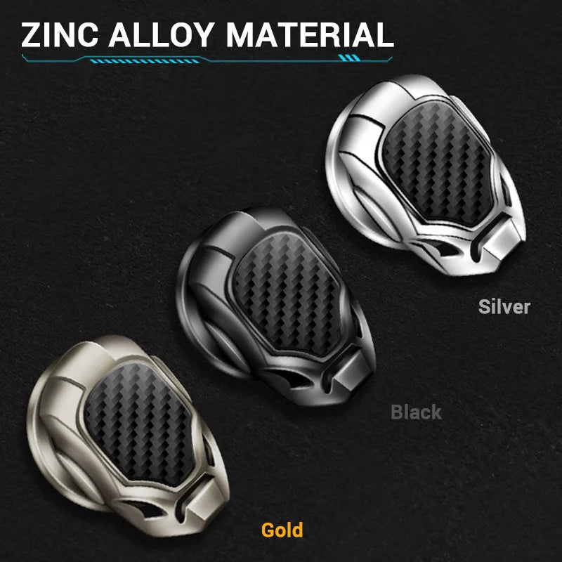 3D Metal Car Start Stop Ignition Button Cover Sticker Car Interior Accessory Axl Black