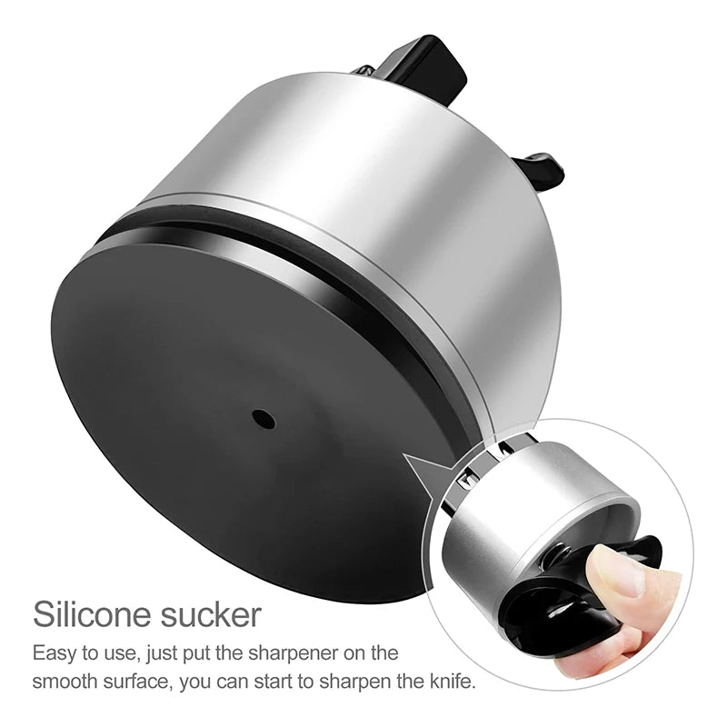 2-Stage Mini Knife Sharpener with Suction Cup | Portable Knife Sharpener Axl