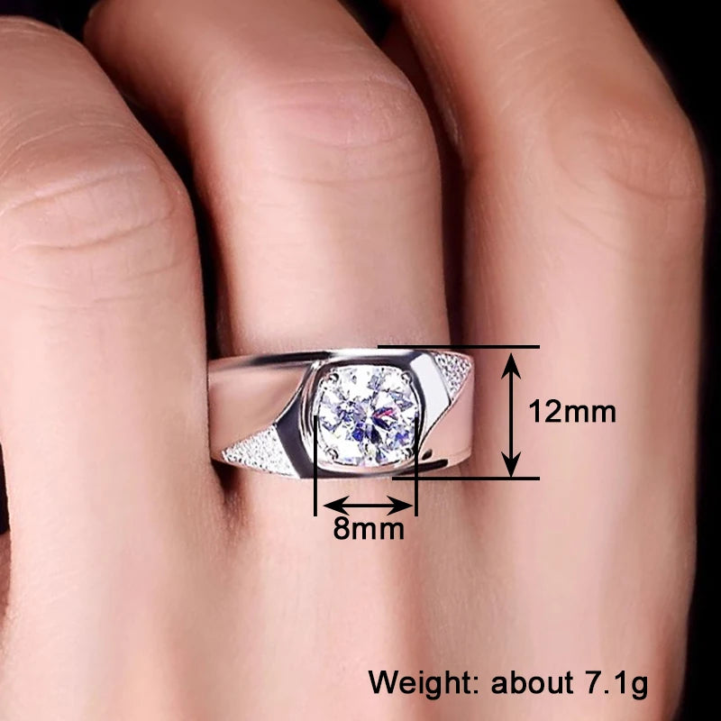 Huitan Women's Silver CZ Cubic Zirconia Wedding Ring | A163 CZ Wedding Ring Axl