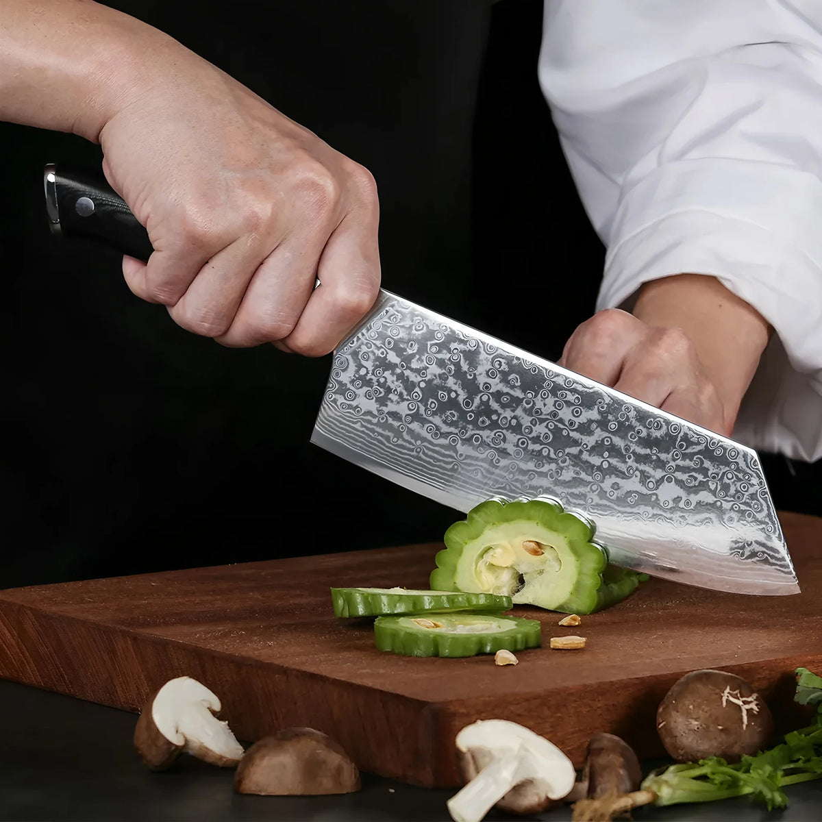 67-Layer Damascus Steel Chef Cleaver Knife – Sharp 19.3cm Damascus Chef Knife Axl