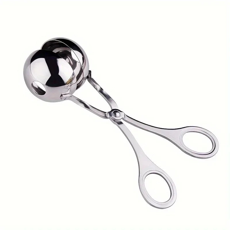 Stainless Steel Meatball Maker Scoop – Non-Stick Tongs Meatball Maker Scoop Axl