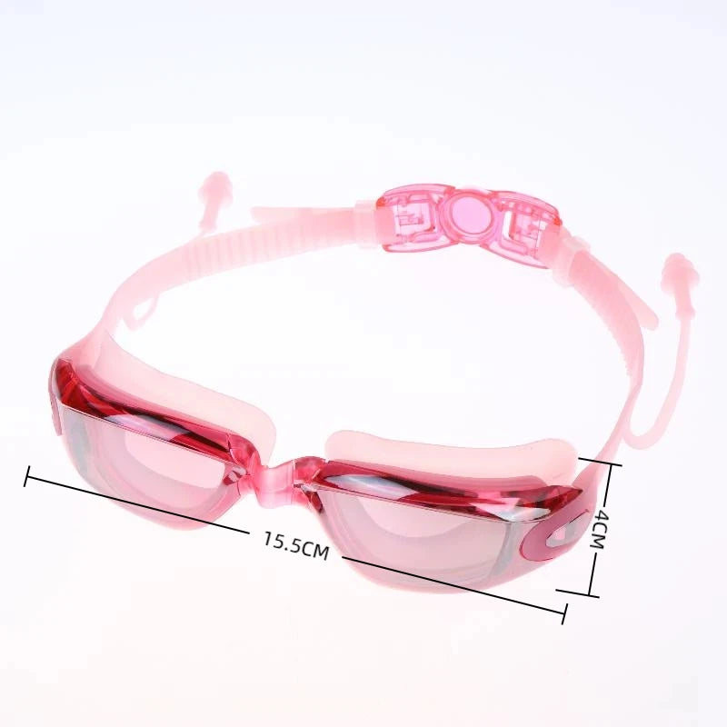 HD Anti-Fog Swimming Goggles – Silver-Plated Small Frame Swimming Goggles Axl