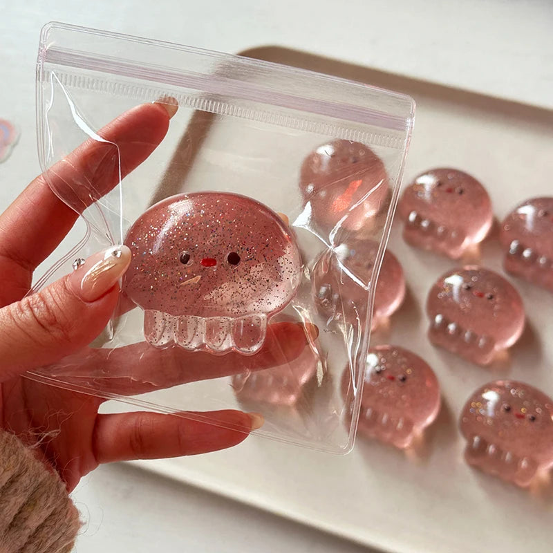 Slow Rebound Jellyfish Squeeze Toy – Soft Sparkly Sensory Fun Squeeze Sensory Toy Axl
