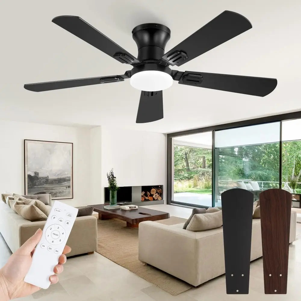 Remote Control Ceiling Fan with Light – 5-Blade Reversible Ceiling Fan with Light Axl