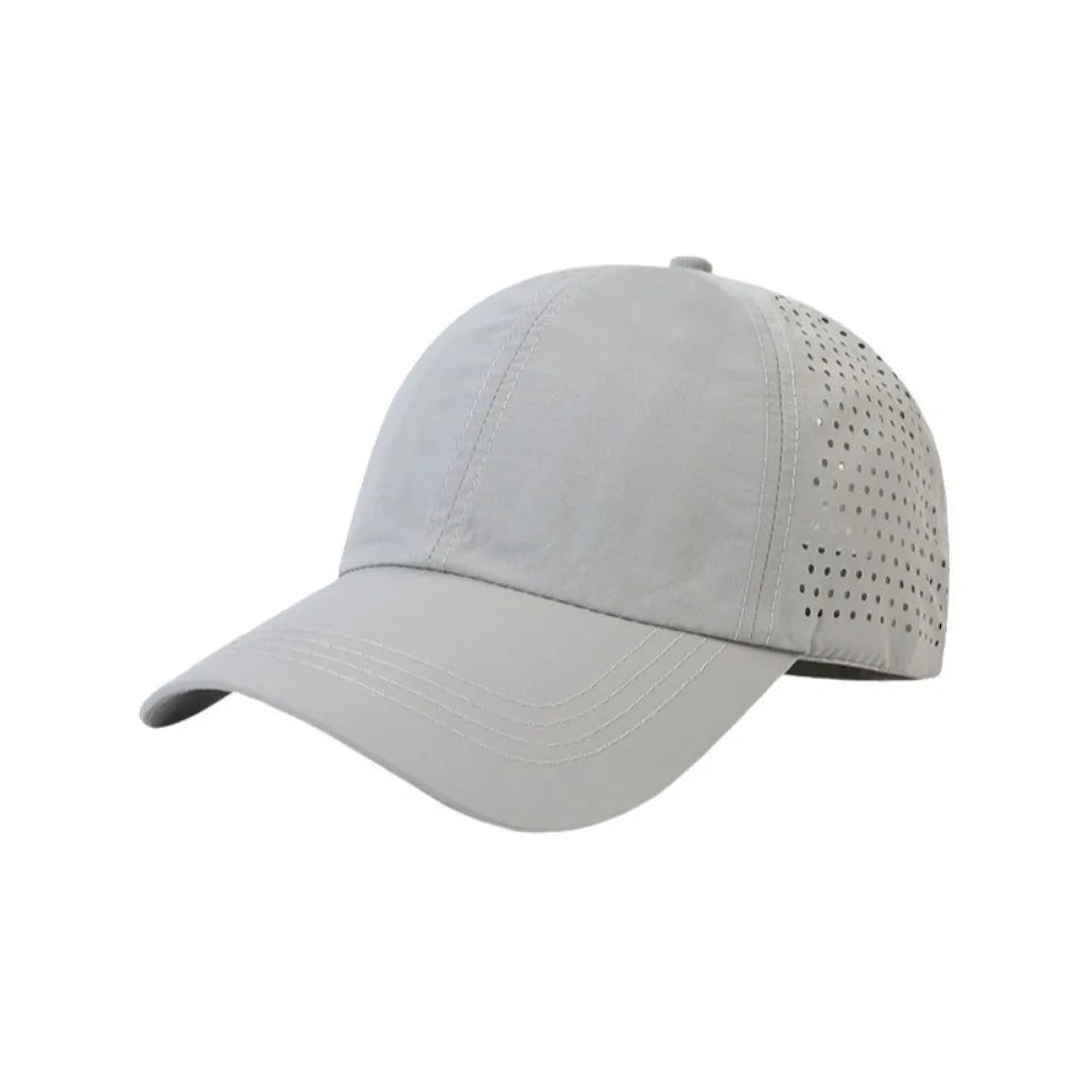 Women's Quick-Dry UV Baseball Cap – Lightweight Summer Sport Women's Sport Cap Axl Grey