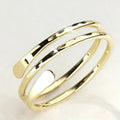 Huitan Glossy Multi-Layer Brass Ring – Women's Party Jewelry Fashion Ring Axl A1039 6