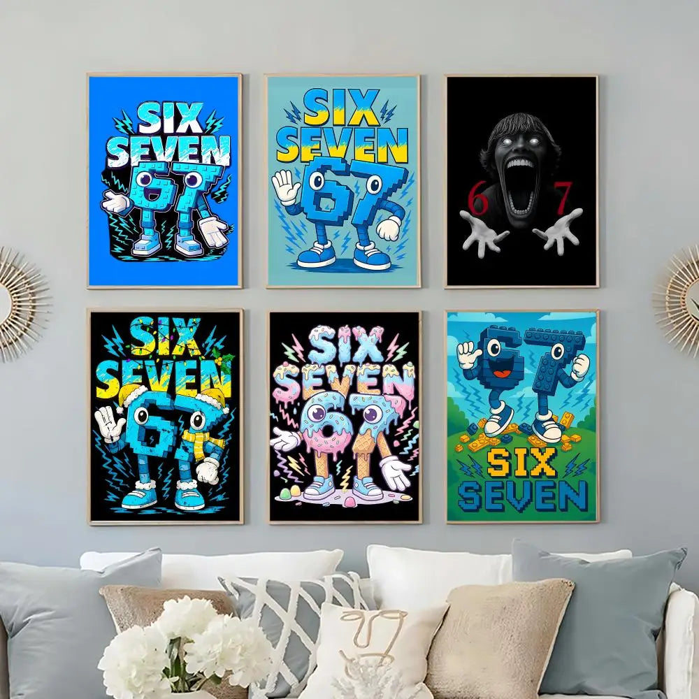 Cool 67 HD Self-Adhesive Waterproof Poster | Modern Wall Art Wall Art Poster Axl