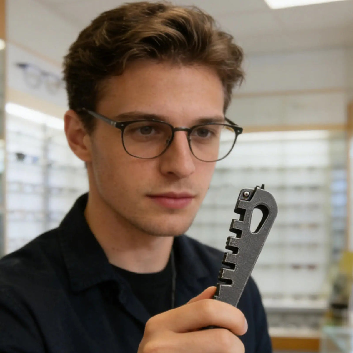 5-in-1 Eyeglass Temple Adjustment Tool – Anti-Slip Frame Bender Eyeglass Repair Tool Axl