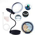 LED Illuminated Magnifying Desk Lamp – 36 LED USB Magnifier Magnifying Desk Lamp Axl WHITE 130mm