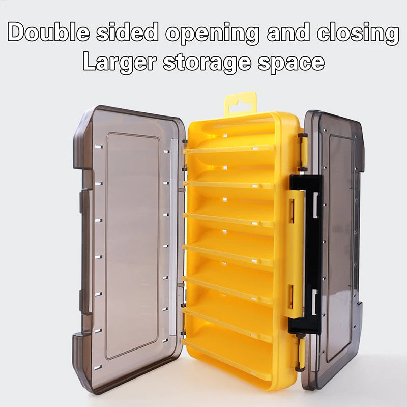 Double-Sided Waterproof Fishing Tackle Box – Lure Storage Case Fishing Tackle Box Axl