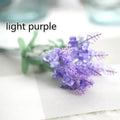 Artificial Lavender Bouquet – Silk Fake Flowers for Home & Wedding Artificial Flower Bouquet Axl purple